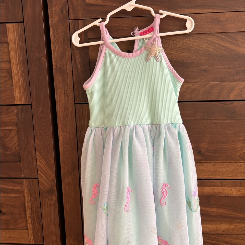Zunie Mint and Pink Kids Dress